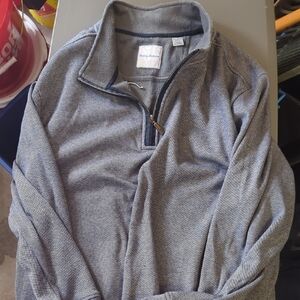 Tommy Bahama Men's Blue Zip-Up Sweater